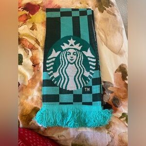 RARE - NEW Starbucks Reversible Plaid Scarf - OS